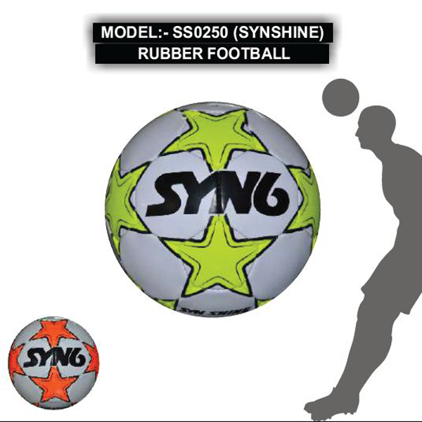 SS0250 (SYNSHINE) RUBBER FOOTBALL