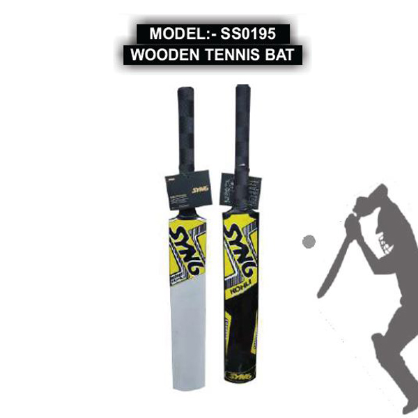 SS0195 WOODEN TENNIS BAT